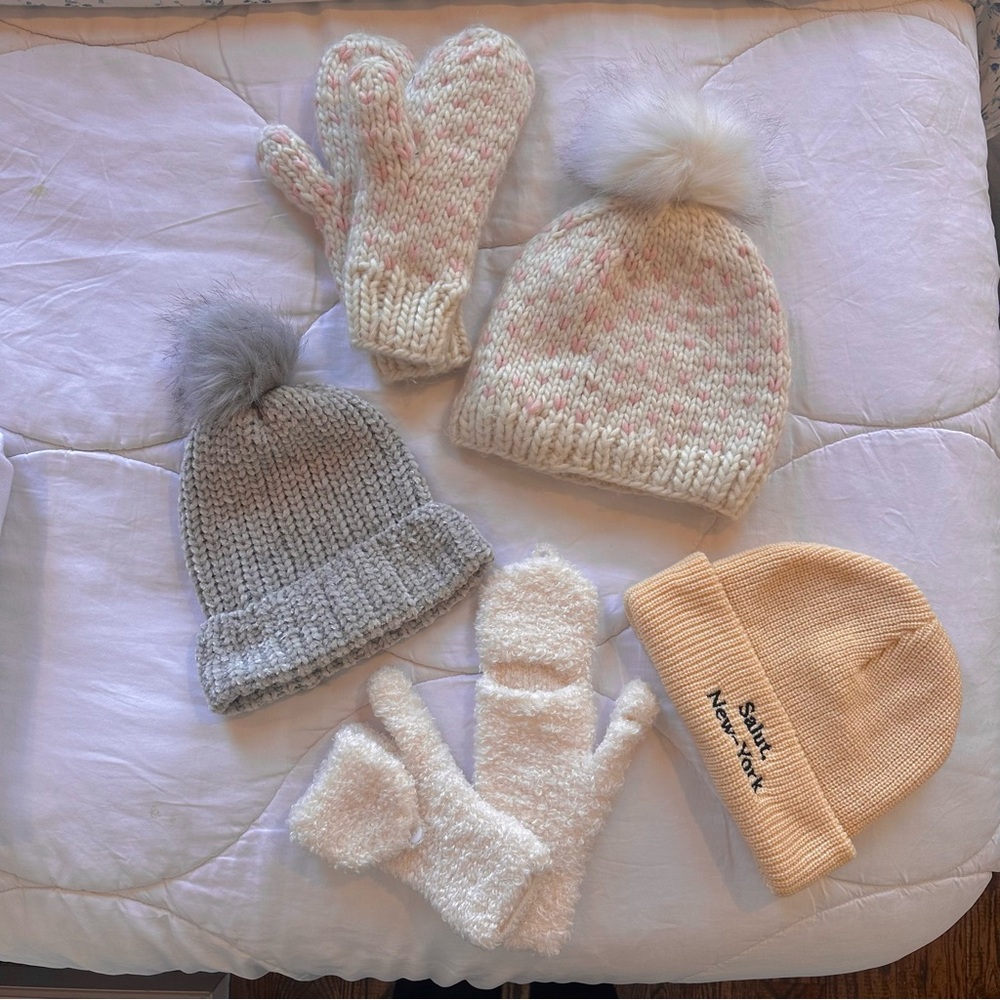Winter Hat And Mitten Bundle - image 1